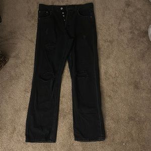 Black 90’s baggy jeans- Aeropostale